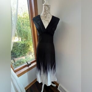 Black and White Ombré sleeveless evening dress XXL 2XL BRAND NEW